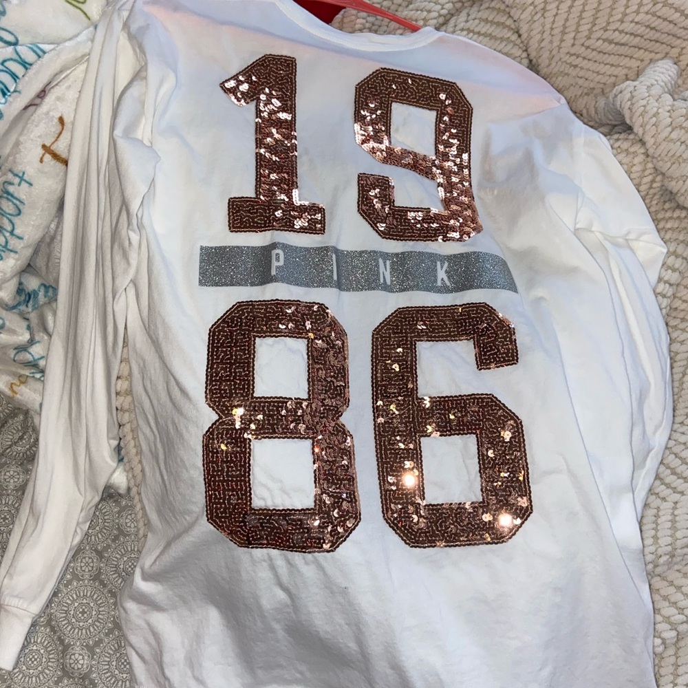 vs pink bling long sleeve